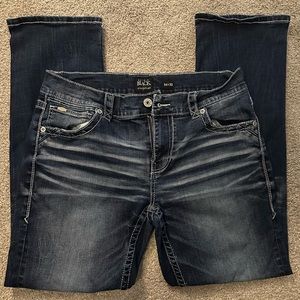 Mens Buckle Black FitN23 Straight Jeans - Size 34x32